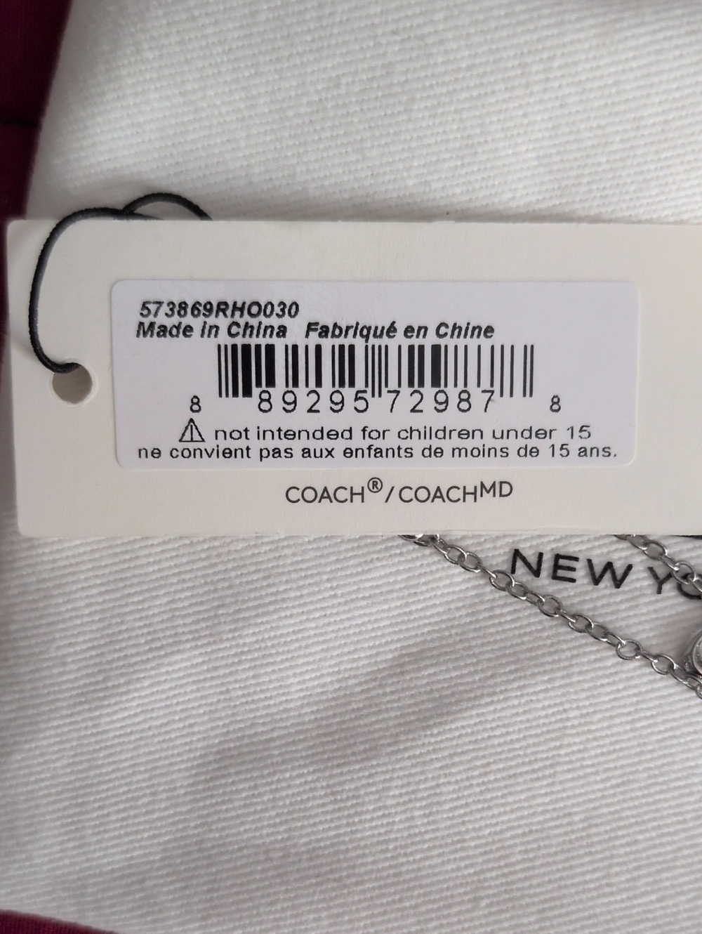 Coach Silver Charm Bracelet NWT - Picture 4 of 6